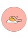 Gudetama Printed Fridge Magnet Multicolour