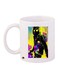 Cartoon Printed Coffee Mug White/Black/Yellow 11ounce