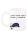 Printed Coffee Mug White/Black/Blue