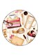 Random Things Printed Fridge Magnet Round Multicolour