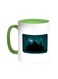 Ramadan And A Mosque Printed Coffee Mug Green/White 11ounce