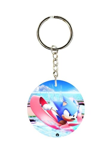 Sonic Printed Keychain