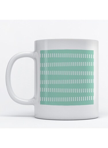 Art Printed Mug White/Green