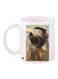 Girl Printed Coffee Mug White/Black/Brown 11ounce