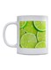 Lemon Printed Mug White/Green 350ml