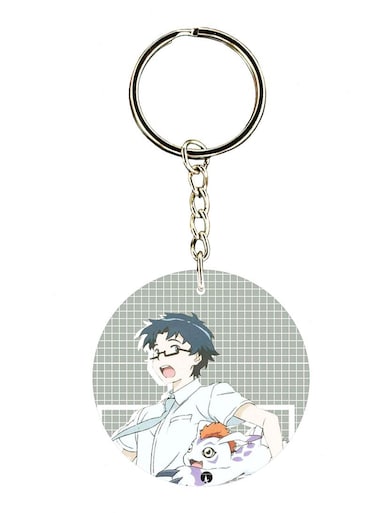 Anime Digimon Double Side Printed Keychain