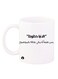 Arabic Phrase Design Mug White/Black 12ounce