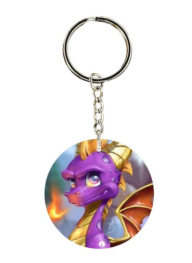 Spyro Printed Keychain