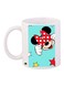 Printed Ceramic Coffee Mug White/Blue/Red