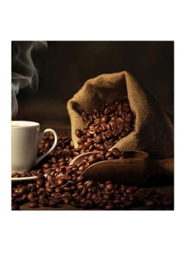Coffee MDF Wall Painting Brown 30x30centimeter