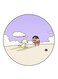 Anime Shin Chan Printed Fridge Magnet Multicolour