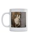 Printed Ceramic Mug White/Brown/Beige