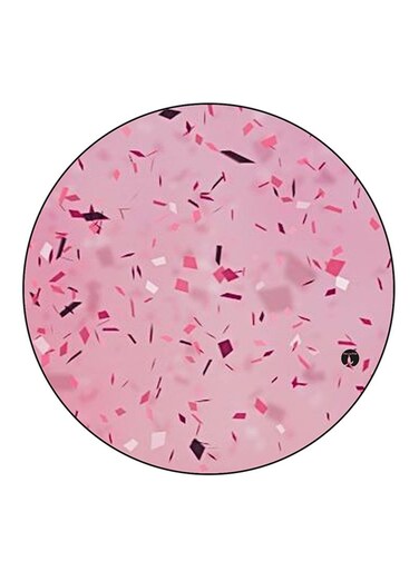 Confetti Printed Fridge Magnet Round Multicolour