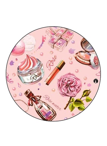 Girly Stuff Printed Fridge Magnet Round Multicolour