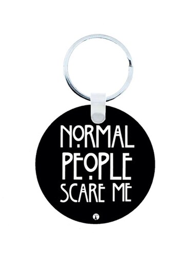 The English Phrases Wooden Keychain