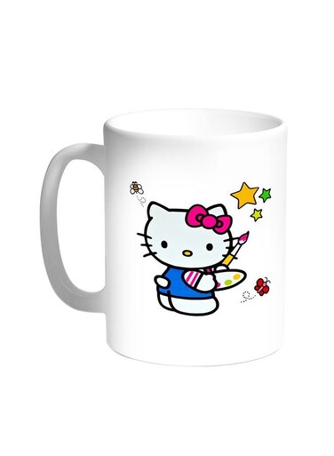 Hello Kitty Printed Coffee Mug White 11ounce