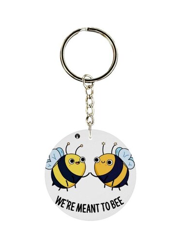 Cartoon Themed Single Sided Keychain