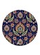 Flowers Printed Fridge Magnet Round Multicolour