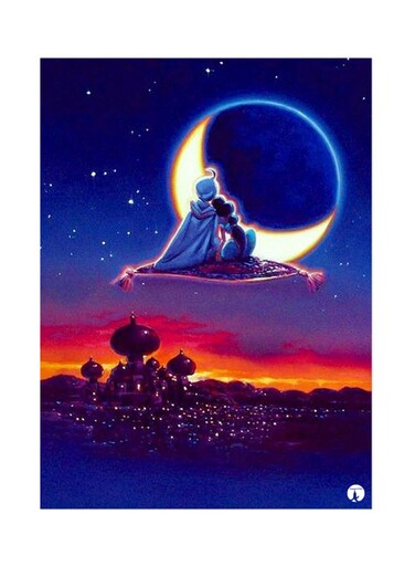Disney Metal Plate Poster Multicolour