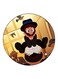 Cartoon Printed Fridge Magnet Brown/Black/Blue 5.5cm