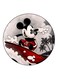 Mickey Mouse Cartoon Printed Fridge Magnet Red/Black/White 5.5cm