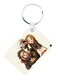 2-In-1 Naruto Printed Keychain And Necklace White/Brown/Black