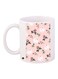 Printed Coffee Mug White/Pink/Green 11ounce