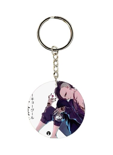 Anime Tokyo Ghoul Keychain White/Blue