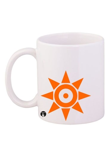 Digi mon Printed Mug White Blue Purple 11ounce