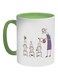 Plant The Seeds Of Love In Children Printed Coffee Mug Green/White/Purple 325ml