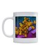 Corona Virus Printed Coffee Mug White/Yellow/Pink 350ml