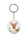Deer Themed Single Sided Keychain