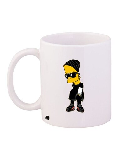 The Simpsons Printed Coffee Mug White/Black/Yellow