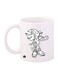 Sonic Video Game Printed Mug White/Blue/Red Standard Size