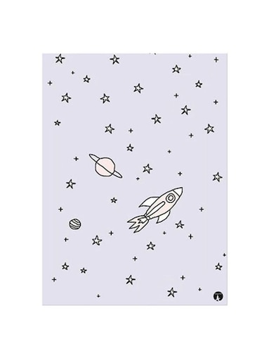Stars Metal Plate Poster Multicolour 15x20cm