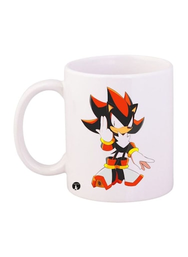 Sonic Printed Mug Black/White/Red Standard Size