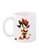 Sonic Printed Mug Black/White/Red Standard Size