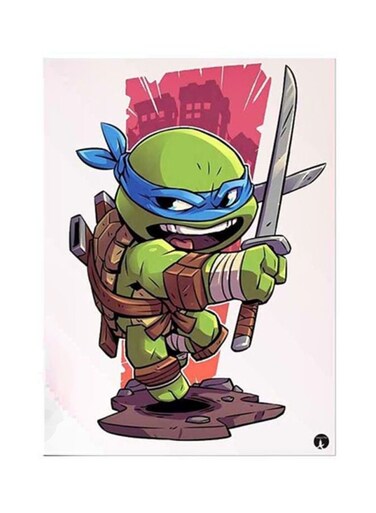 Teenage Mutant Ninja Turtles Metal Plate Poster Multicolour 15x20cm