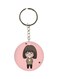 Cartoon Themed Single Sided Keychain