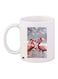 Flamingo Printed Coffee Mug White/Grey/Orange 11ounce