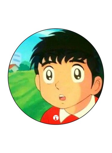 The Anime Captain Majid Printed Fridge Magnet Beige/Red/Green