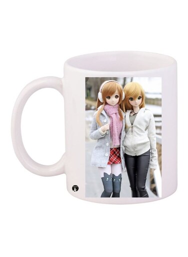 Printed Coffee Mug White/Black/Pink