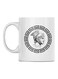 Printed Ceramic Mug White/Black