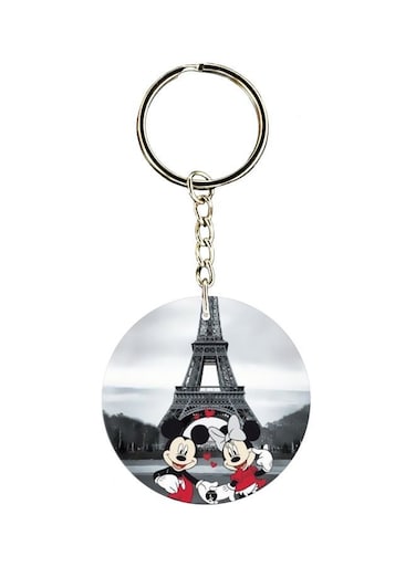 Cartoon Printed Double Sided Keychain