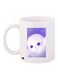 Cartoon Printed Coffee Mug White/Purple 11ounce