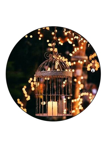 Candle Printed Fridge Magnet Multicolour