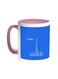 Abstract Drawing - Dubai Towers Printed Coffee Mug Pink/White 11ounce