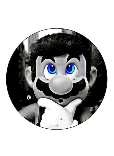 Video Game Super Mario Printed Fridge Magnet Multicolour