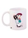 Girl Printed Coffee Mug White/Pink/Green 11ounce