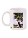 Girl Printed Ceramic Coffee Mug White/Blue/Green 11ounce